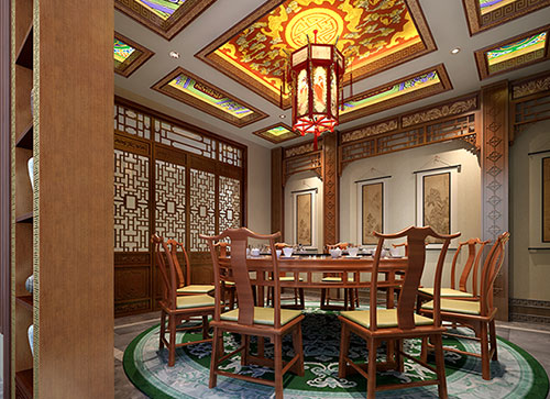 咸阳中式古典风格家居装修设计效果图