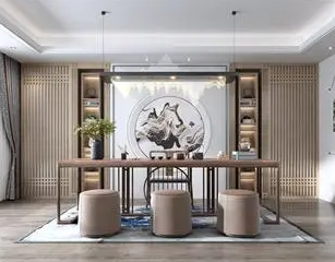 咸阳新中式风格茶室如何规划设计